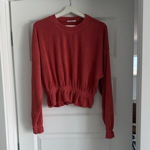 Zara Red Crew Neck Sweater
